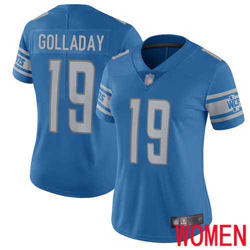 Detroit Lions Limited Blue Women Kenny Golladay Home Jersey NFL Football #19 Vapor Untouchable->women nfl jersey->Women Jersey